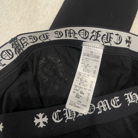 NWT Chrome Hearts Black Horseshoe Logo Leggings S + Packaging - Picture 6 of 7
